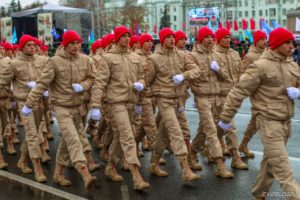 Юнармейцы школьного отряда «Достоинство» — участники  Парада Победы в Самаре 7 ноября 2019 года!