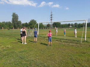 Занятие по закреплению навыков игры в футбол